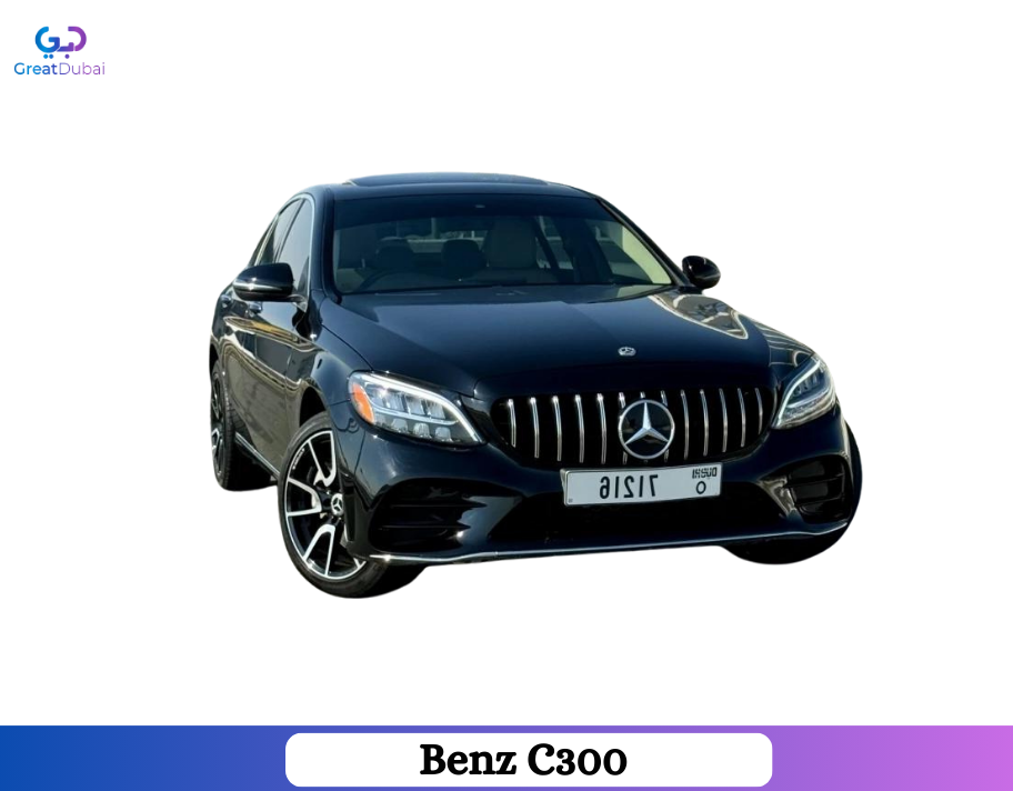 Rent Mercedes Benz C300 2021 in Dubai-pic_1
