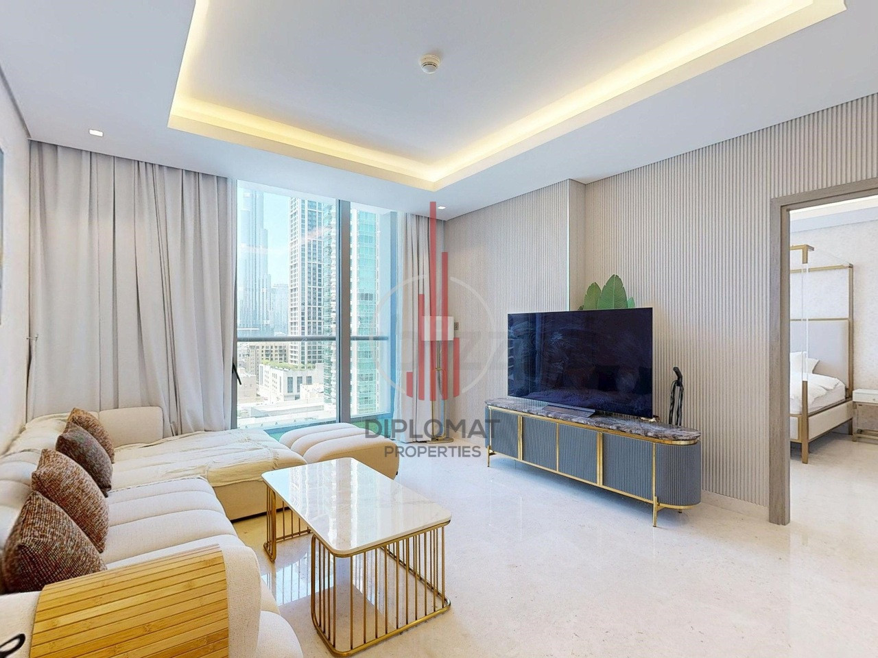 Fully Furnished Burj View/1 BHK/ 6 Months Rent possible